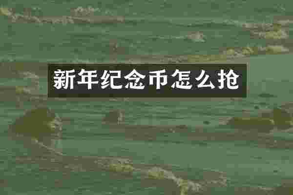 新年纪念币怎么抢