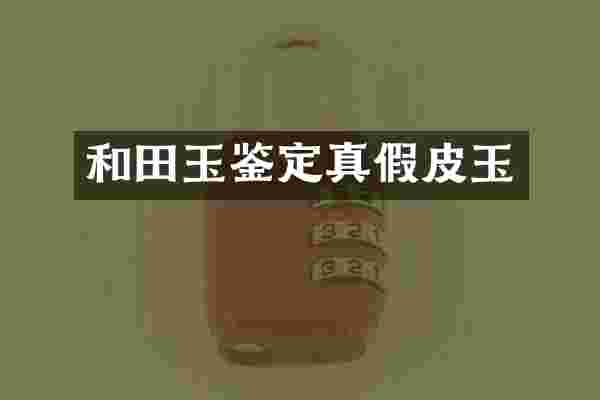 和田玉鉴定真假皮玉