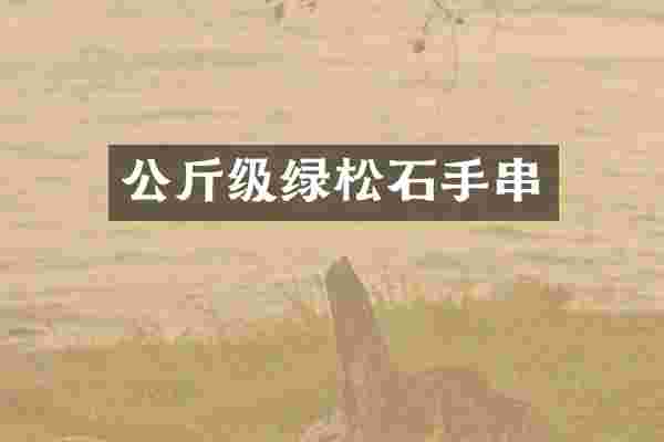 公斤级绿松石手串