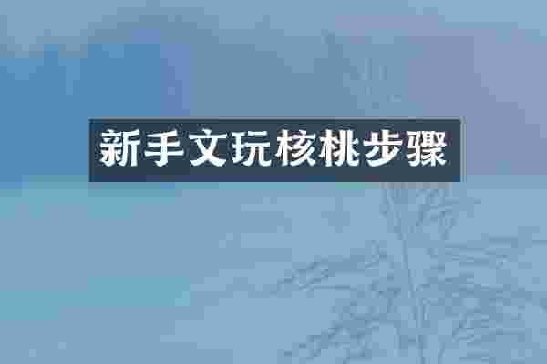 新手文玩核桃步骤