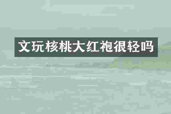 文玩核桃大红袍很轻吗