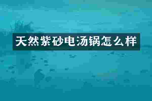 天然紫砂电汤锅怎么样