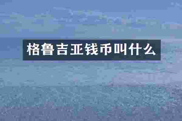 格鲁吉亚钱币叫什么