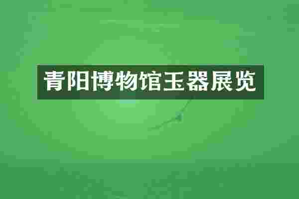 青阳博物馆玉器展览