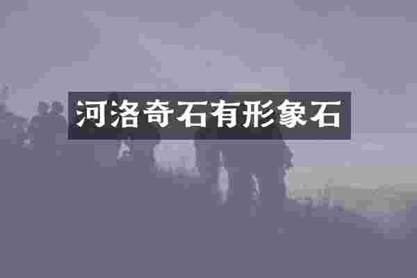 河洛奇石有形象石
