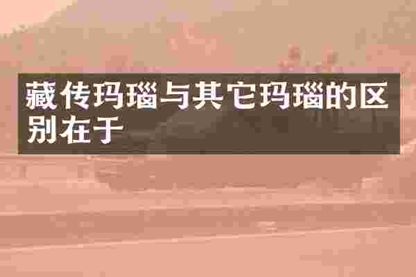 藏传玛瑙与其它玛瑙的区别在于