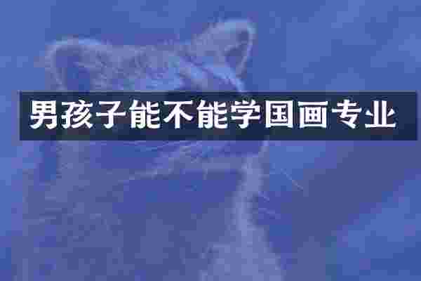 男孩子能不能学国画专业