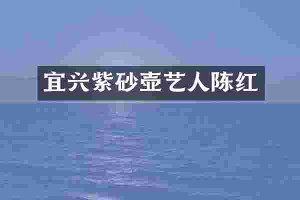 宜兴紫砂壶艺人陈红