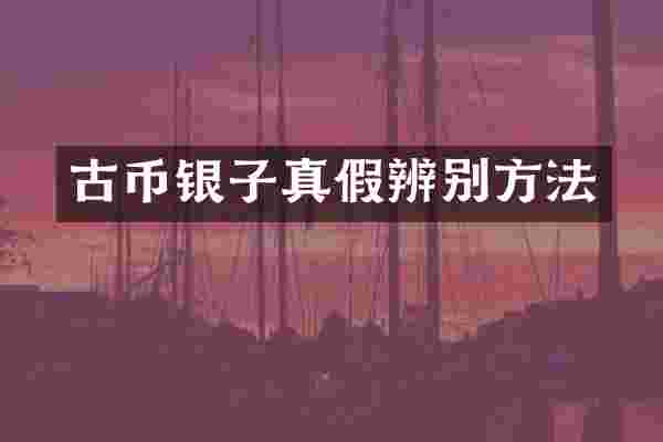 古币银子真假辨别方法