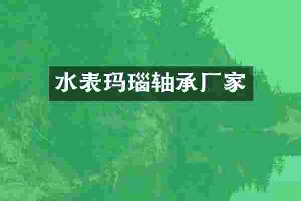 水表玛瑙轴承厂家