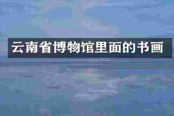 云南省博物馆里面的书画