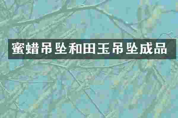 蜜蜡吊坠和田玉吊坠成品