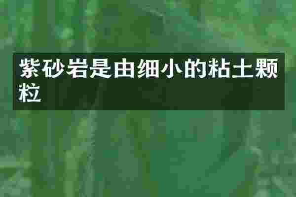 紫砂岩是由细小的粘土颗粒