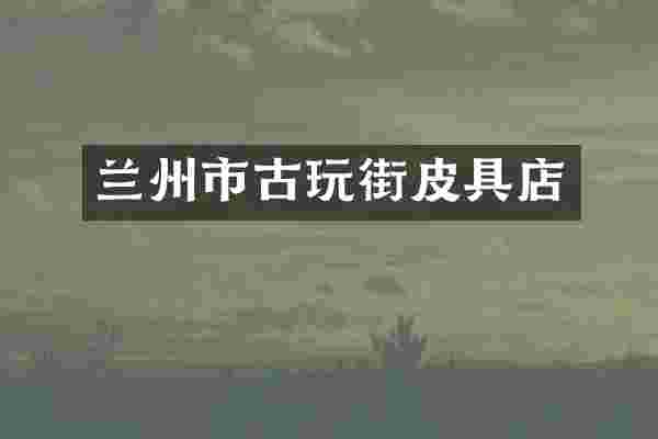 兰州市古玩街皮具店