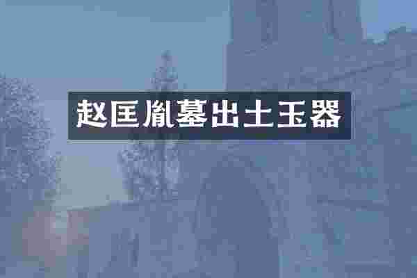 赵匡胤墓出土玉器