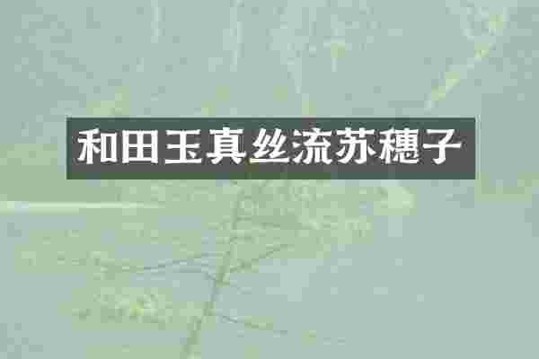 和田玉真丝流苏穗子