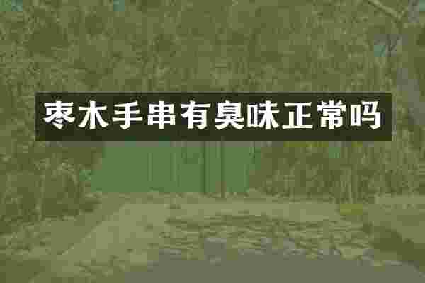枣木手串有臭味正常吗