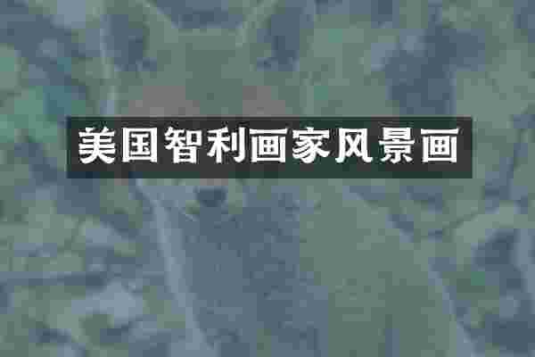 美国智利画家风景画