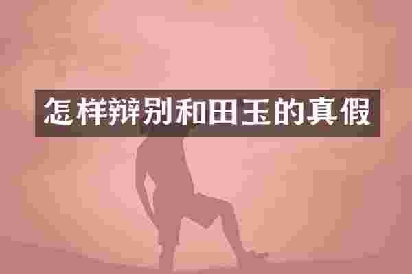 怎样辩别和田玉的真假