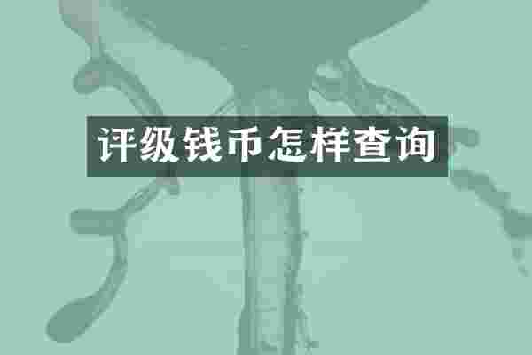 评级钱币怎样查询