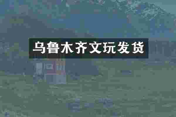 乌鲁木齐文玩发货