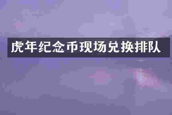 虎年纪念币现场兑换排队