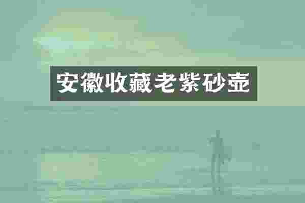 安徽收藏老紫砂壶