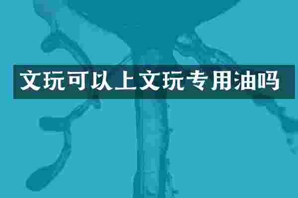 文玩可以上文玩专用油吗