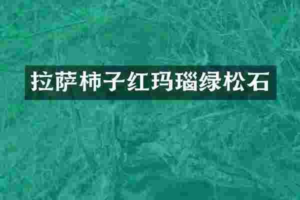 拉萨柿子红玛瑙绿松石