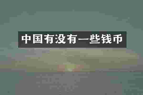 中国有没有一些钱币