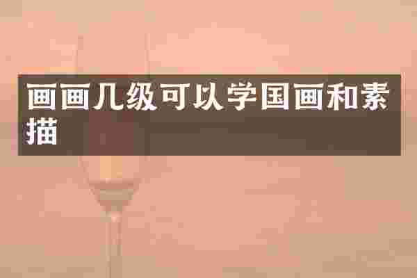 画画几级可以学国画和素描
