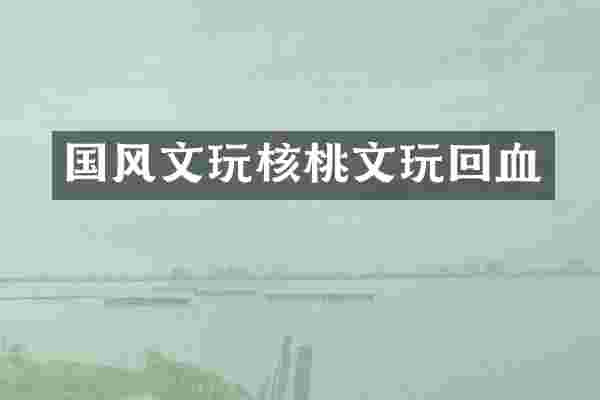 国风文玩核桃文玩回血