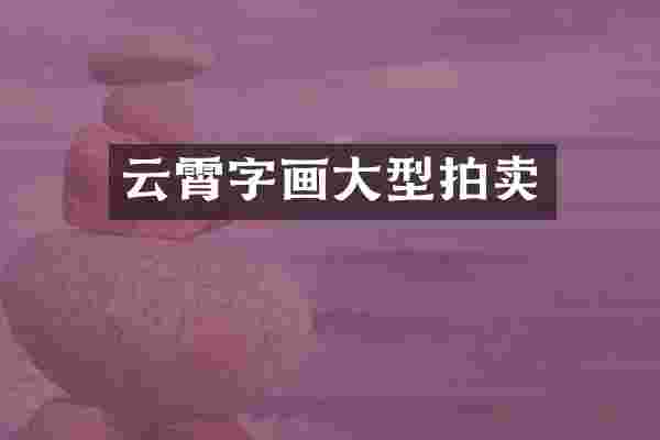 云霄字画大型拍卖