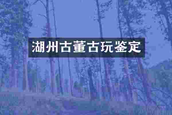 湖州古董古玩鉴定