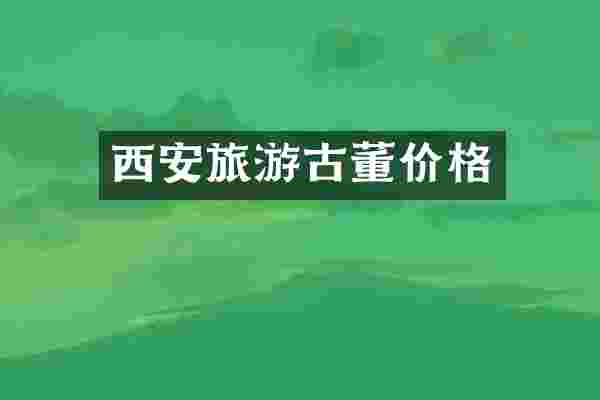 西安旅游古董价格