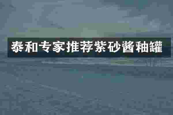 泰和专家推荐紫砂酱釉罐