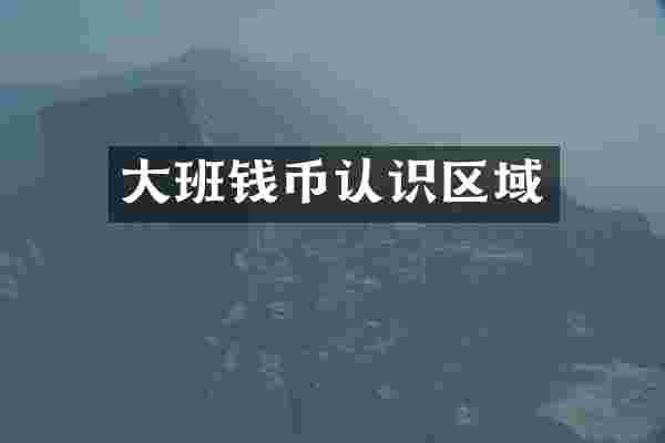 大班钱币认识区域