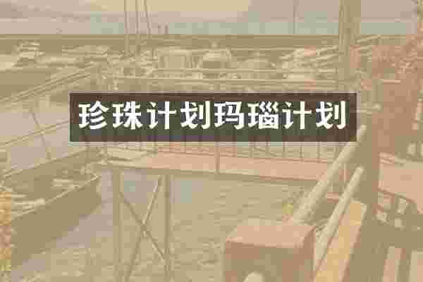 珍珠计划玛瑙计划