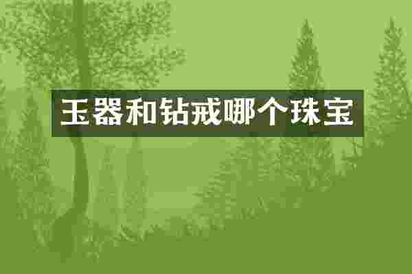 玉器和钻戒哪个珠宝