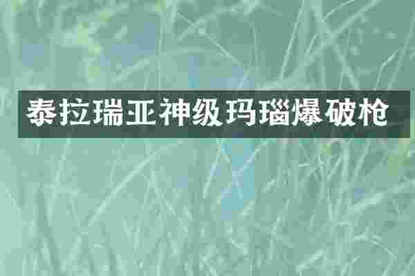 泰拉瑞亚神级玛瑙爆破