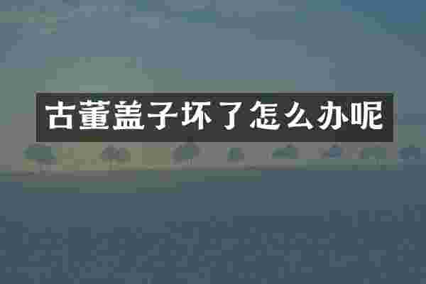 古董盖子坏了怎么办呢