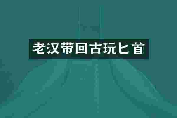 老汉带回古玩匕首