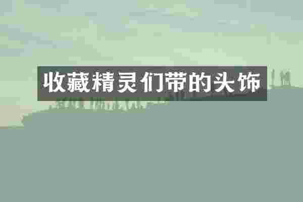 收藏精灵们带的头饰