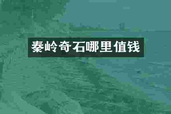 秦岭奇石哪里值钱