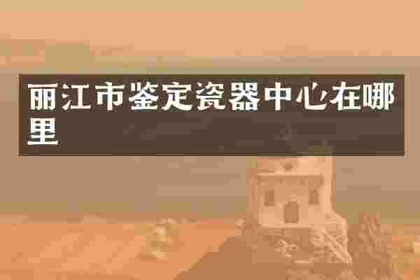 丽江市鉴定瓷器中心在哪里
