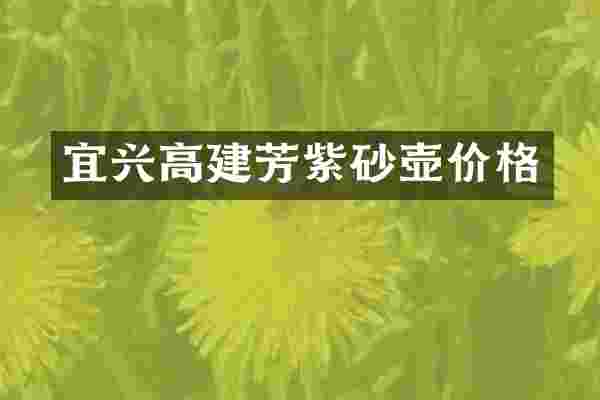 宜兴高建芳紫砂壶价格