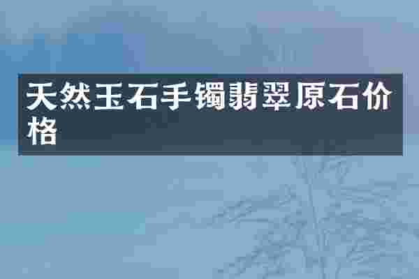 天然玉石手镯翡翠原石价格