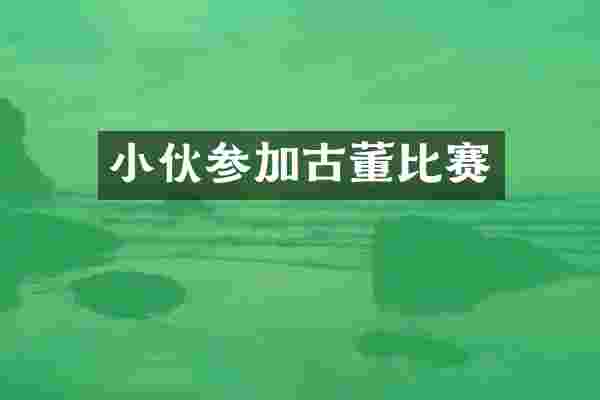 小伙参加古董比赛