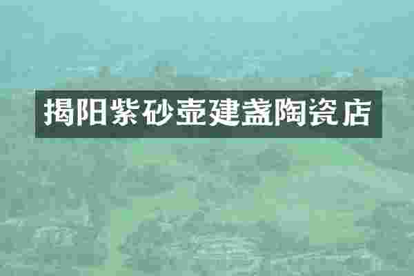 揭阳紫砂壶建盏陶瓷店
