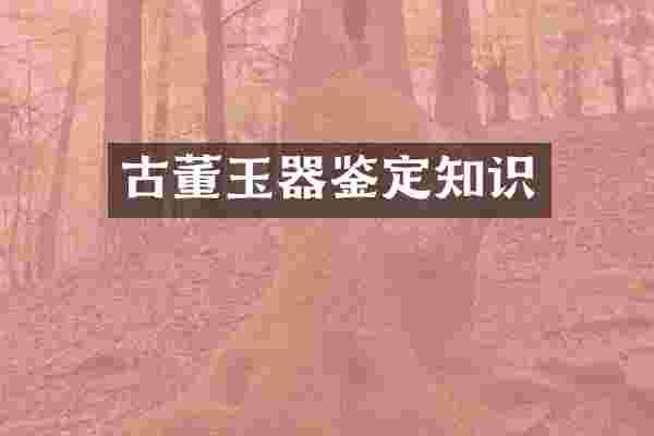 古董玉器鉴定知识